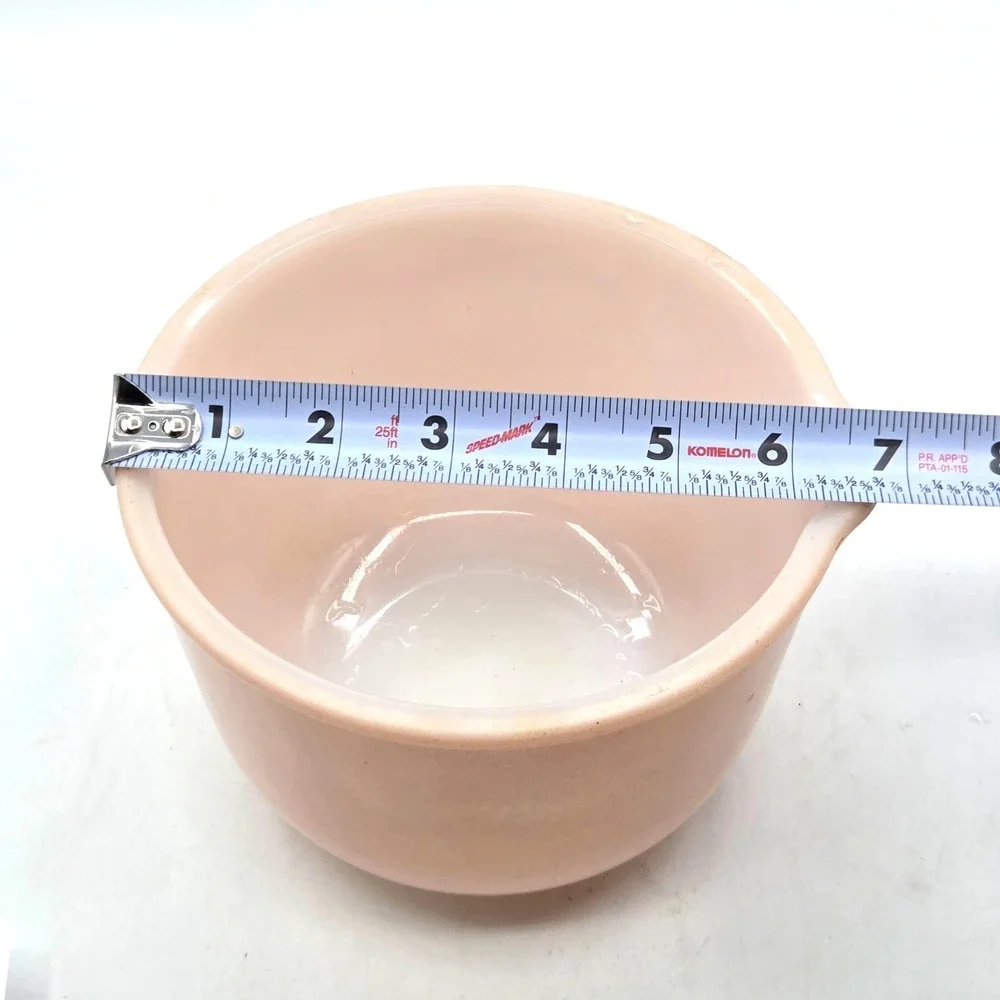 Vintage Pink Glasbake for Sunbeam Small Mixing Bowl‎ with Pour Spout 20-CJ